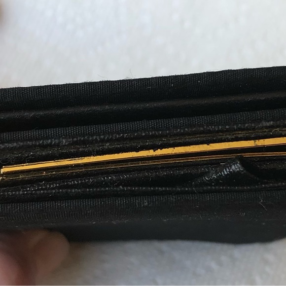 Vintage Moschino Black Nylon and Leather Coin Card Wallet - Rare Find - Picture 3 of 8